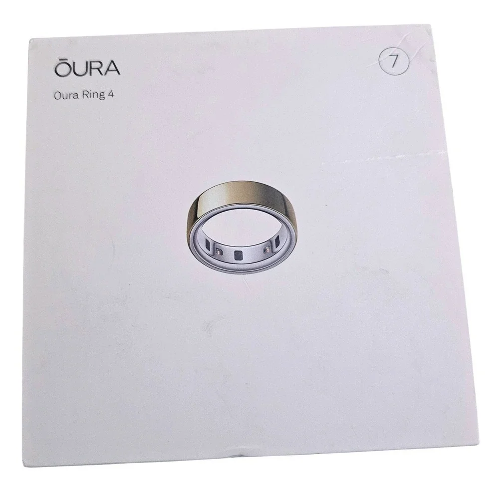Oura Ring Gen 4 Gold Size 7 Fitness Sleep Tracker - Brand New Open Box Unused